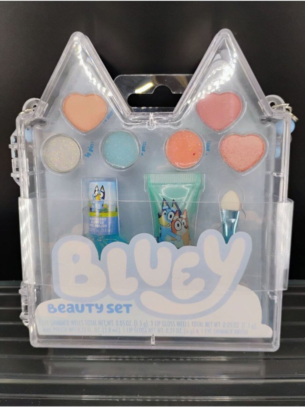 Bluey Kids Beauty Set With Cosmetic Case & Accessories